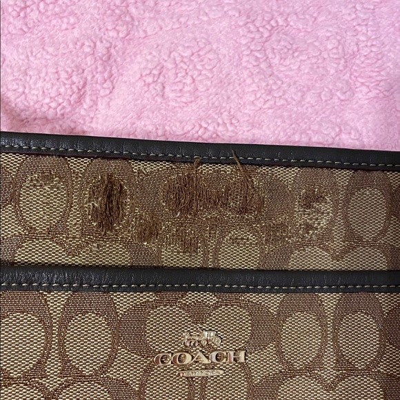 Coach Signature Brown Messenger Bag - Picture 8 of 8